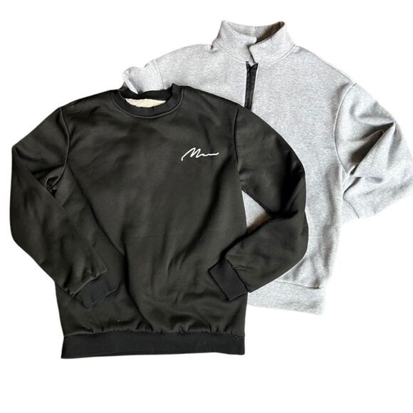 Mens lot of 2 pullover sweatshirts - Sz small - Picture 1 of 8